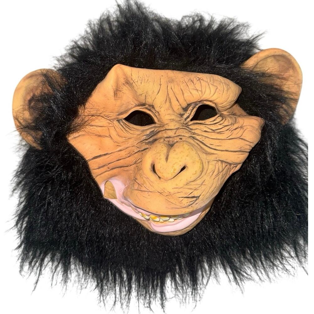 Chimp monkey Gorilla Latex Mask Halloween Handmade Animal Dress up costume
